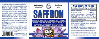 Hi Tech Saffron 90 Cts Btl