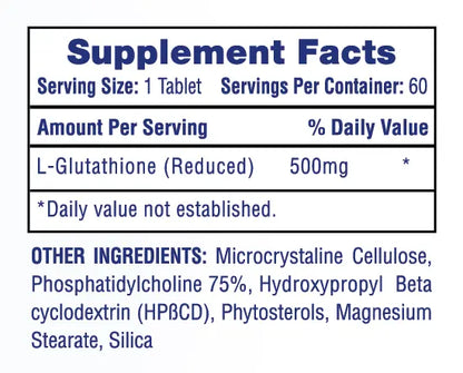 Hi tech L-Glutathione Reduced 60 Tabs