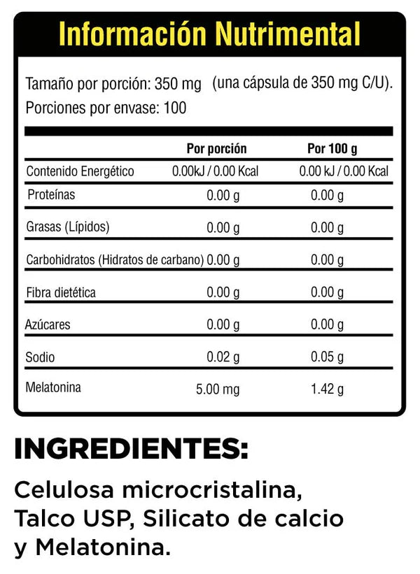Musclefit Melatonina 5 Mg 100 Caps