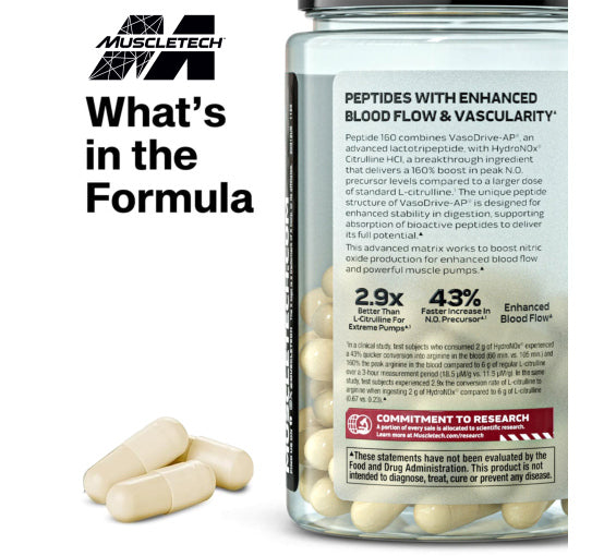 Muscletech Nitric Oxide Peptide 160 60 Caps