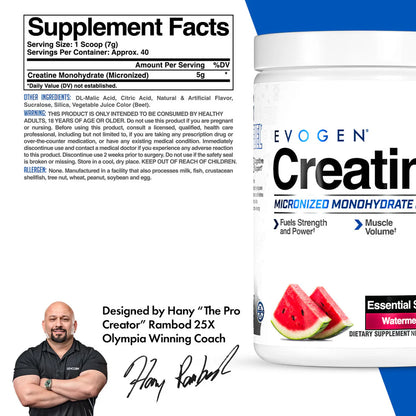 Evogen Creatina 40 Serv Con Sabor