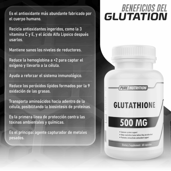 Pure Nutrition Glutathione 500 Mg 60 Caps