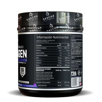 Sascha Fitness Hydrolyzed Multi Collagen 35 Serv