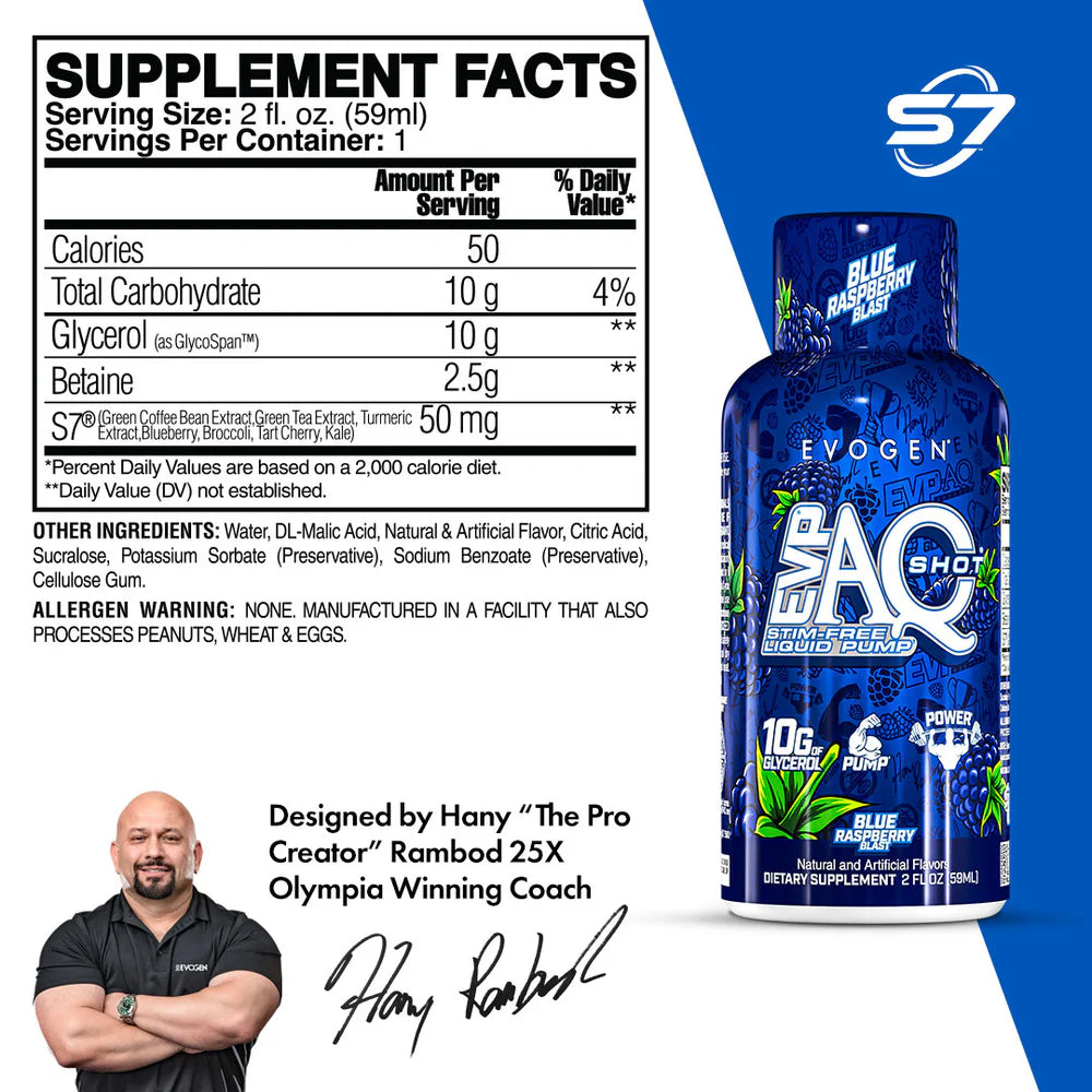 Evogen Evp AQ Liquid Pump Shot 12 Pack