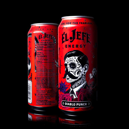 El Jefe Energy Drink 16 Oz 12 Pack