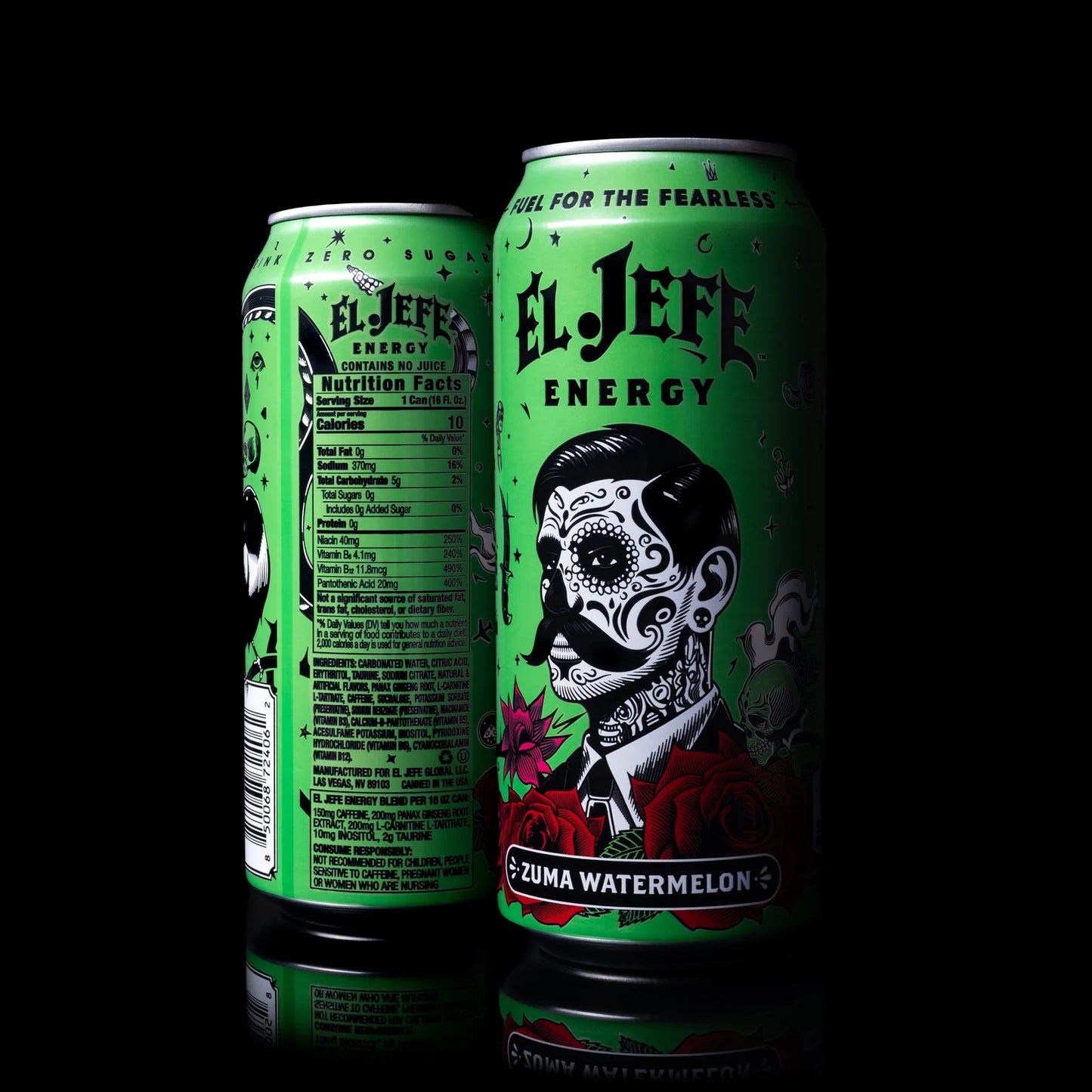 El Jefe Energy Drink 16 Oz 12 Pack