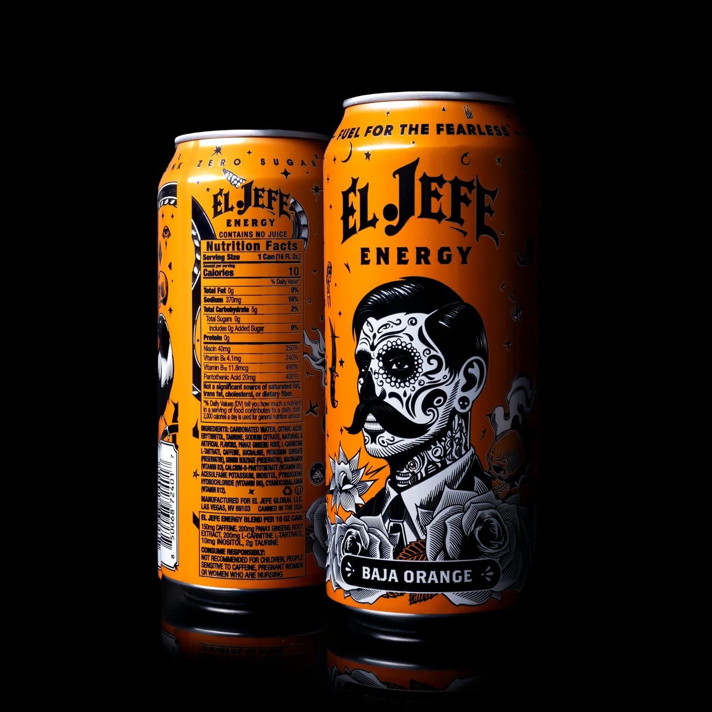 El Jefe Energy Drink 16 Oz 12 Pack