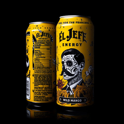 El Jefe Energy Drink 16 Oz 12 Pack