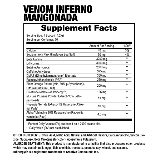 Dragon Venom Inferno Mangonada 20 Serv