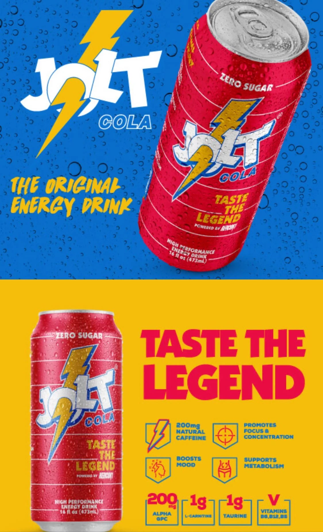 Redcon1 Jolt Energy Drink 473ml | Cola Street Fighter