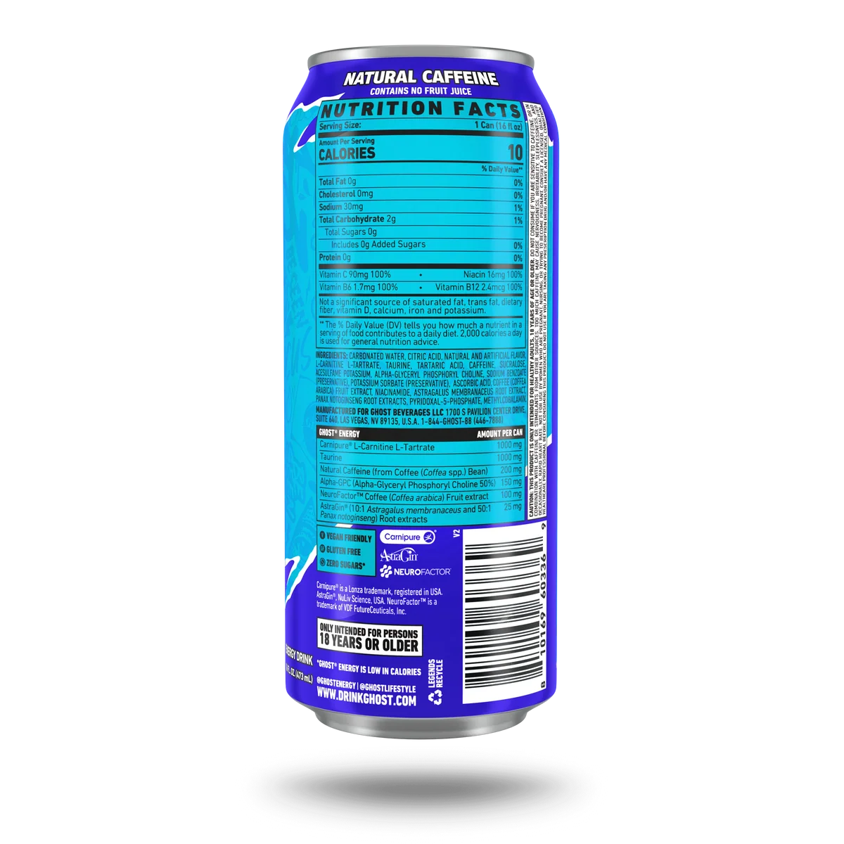 Ghost Energy Drink 473ml | Blue Raspberry