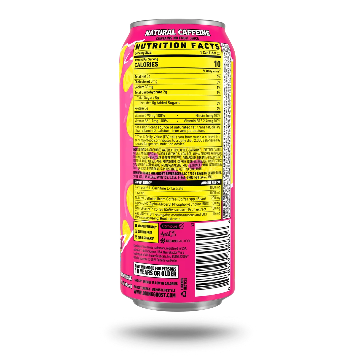 Ghost Energy Drink 473 ml | Bubblicious Original