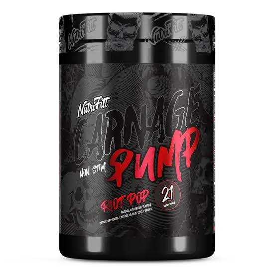 Nutrifit Carnage Pump Sin estimulante 21 Serv
