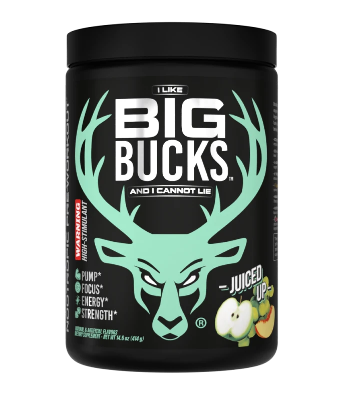 Bucked Up Big Bucks 30 Serv | 300 mg Caffeina