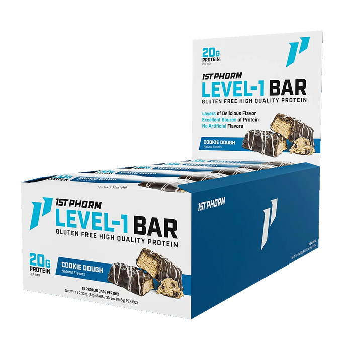 1St Phorm Level 1 Bar Protein 15 Pack 63 Grs