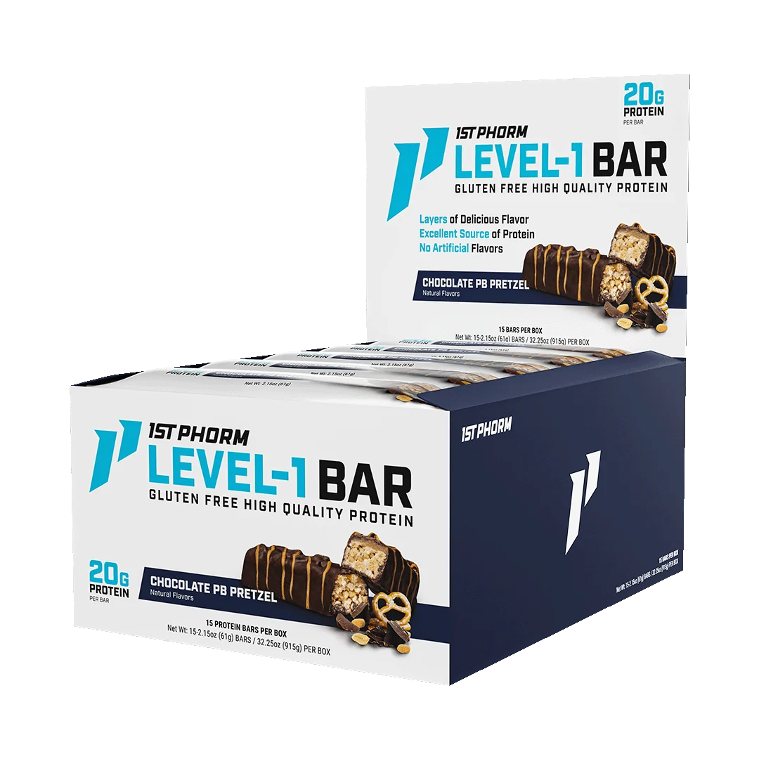 1St Phorm Level 1 Bar Protein 15 Pack 63 Grs