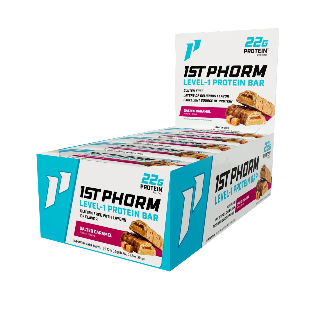 1St Phorm Level 1 Bar Protein 15 Pack 63 Grs