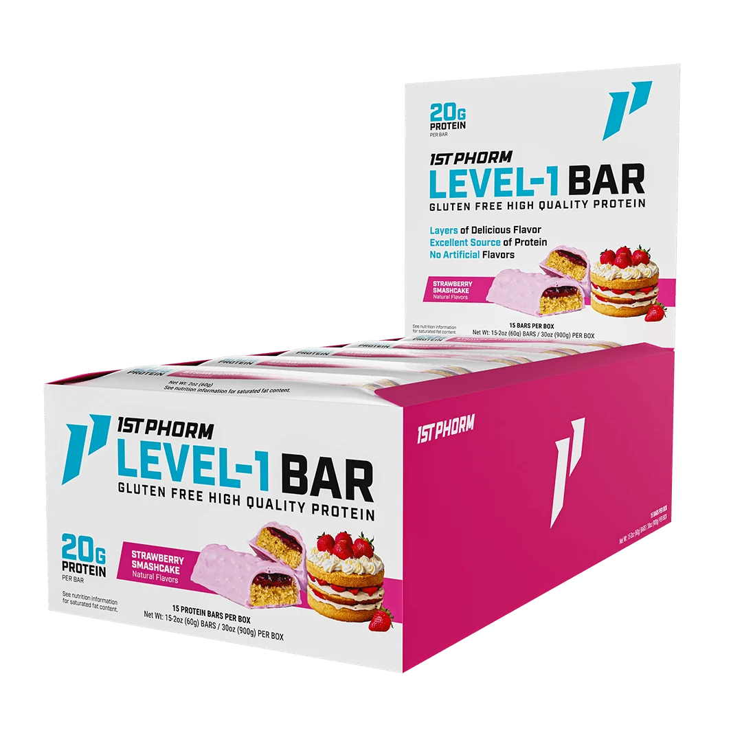 1St Phorm Level 1 Bar Protein 15 Pack 63 Grs
