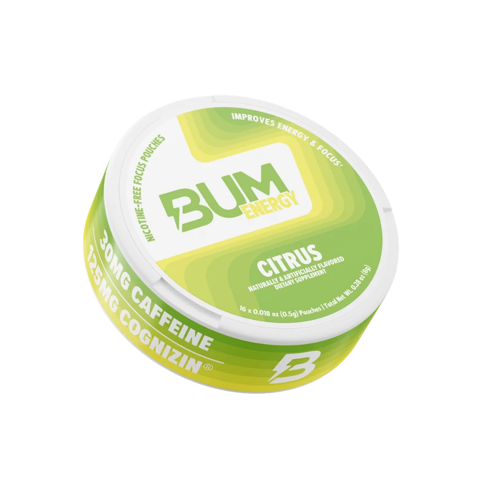 Bum Energy Pouches 5 Pack de 16 Pouches | 30 Mg Caffeina
