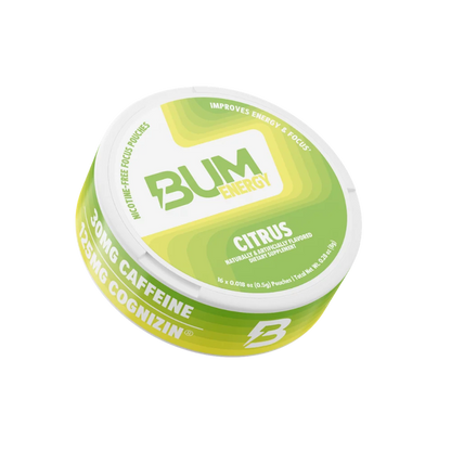 Bum Energy Pouches 5 Pack de 16 Pouches | 30 Mg Caffeina
