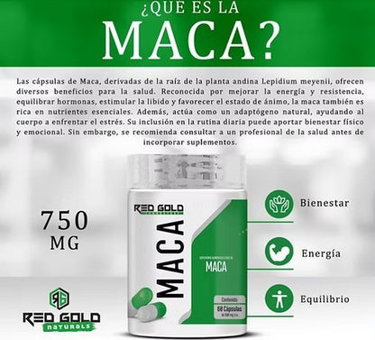 Red Gold Maca 60 Caps