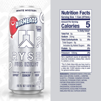 Ryse Fuel Energy 473ml| Airheads White Mystery