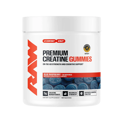 Raw Creatina Gummies 120 Gomitas | 30 Serv