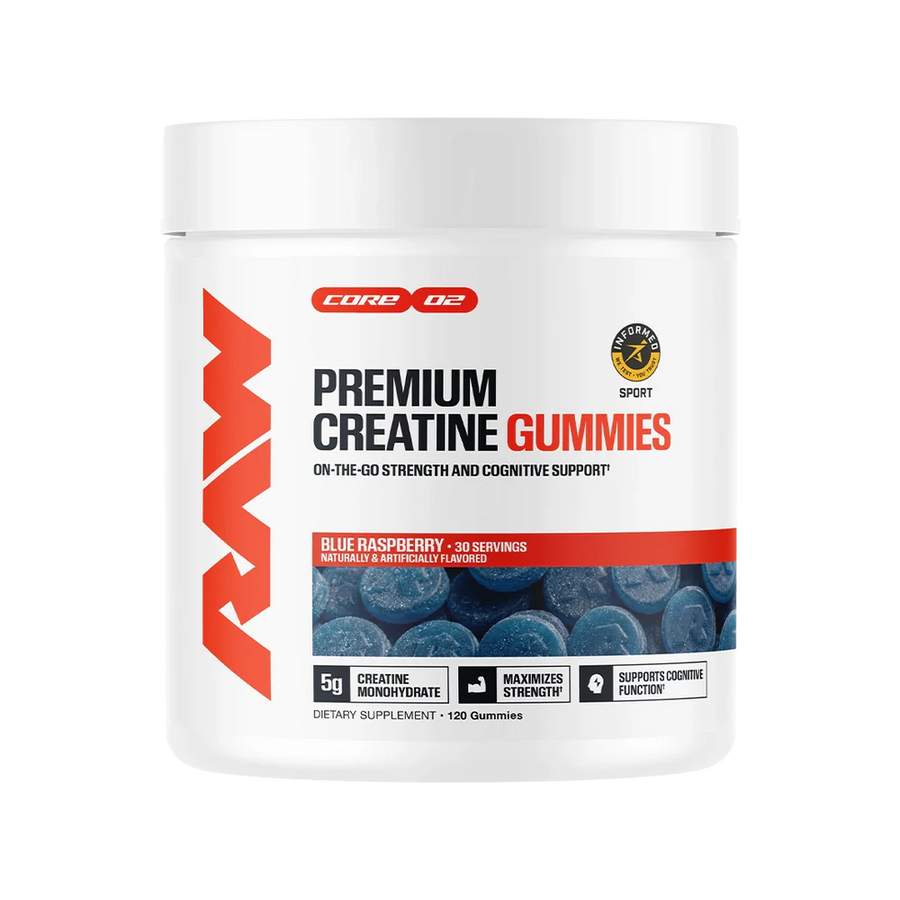 Raw Creatina Gummies 120 Gomitas | 30 Serv