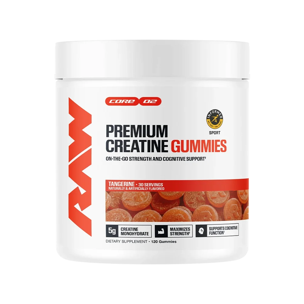Raw Creatina Gummies 120 Gomitas | 30 Serv