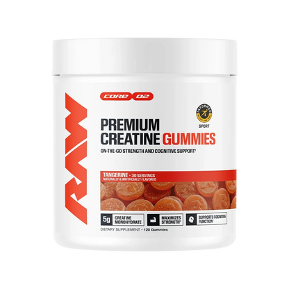 Raw Creatina Gummies 120 Gomitas | 30 Serv
