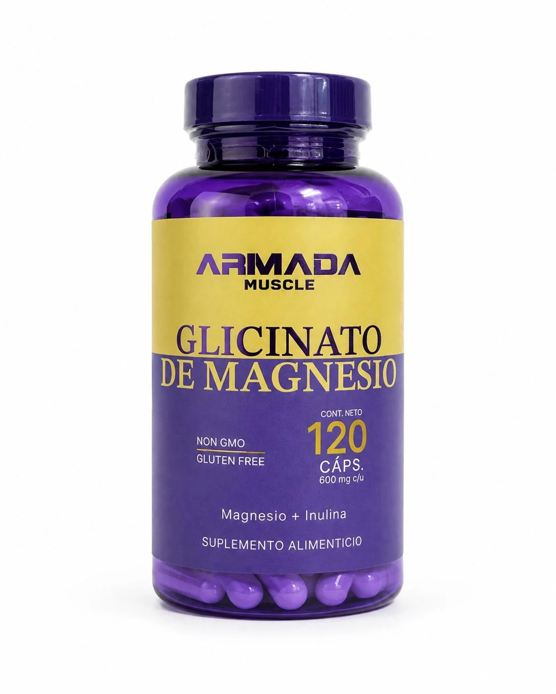 Armada Glicinato de Magnesio 600 Mg 120 Caps