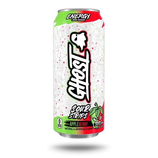 Ghost Energy Drink 473ml | Sour Strips Apple