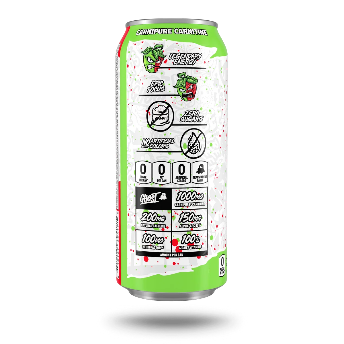 Ghost Energy Drink 473ml | Sour Strips Apple