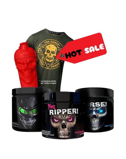 3 The Curse 50 Serv/ 1 Ripper 30 Serv / 1 Shadow 30 Serv- Playera y Shaker Gratis