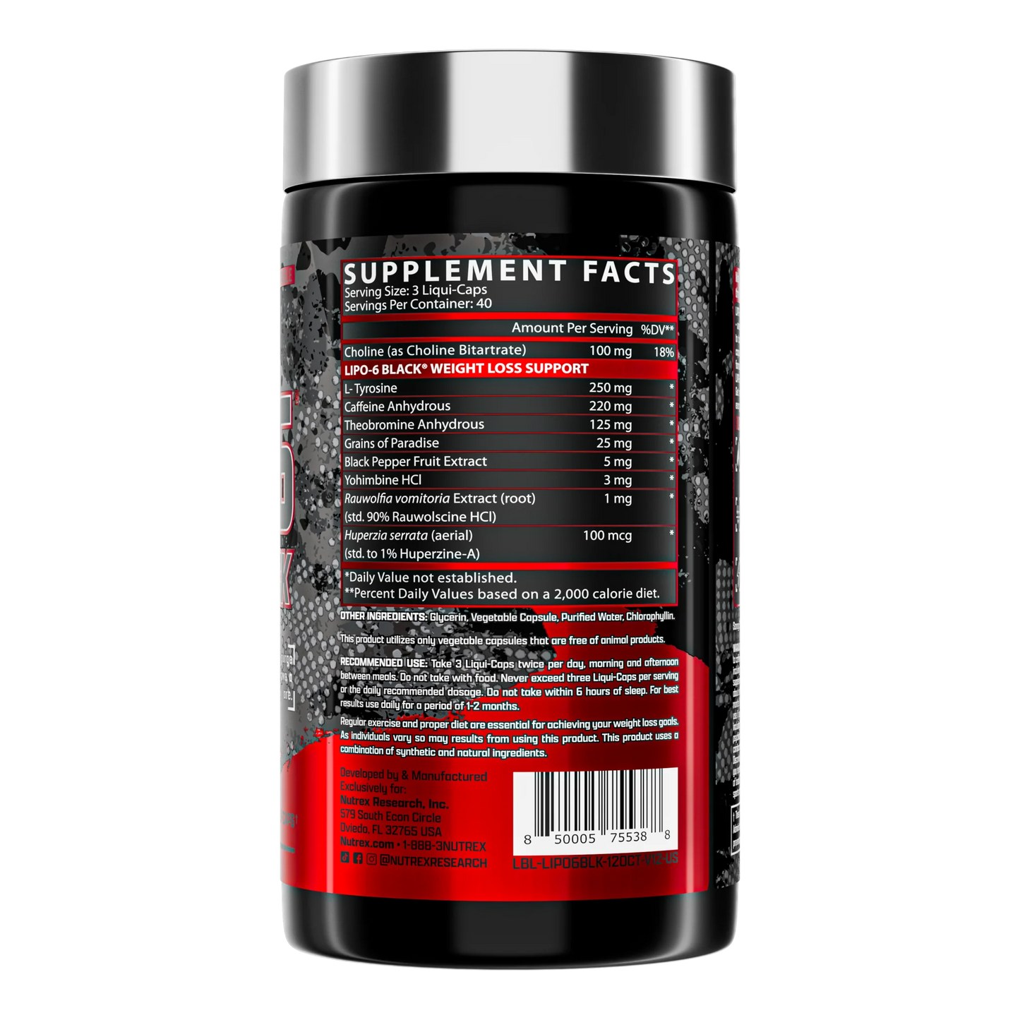Nutrex Lipo 6 Black 120 Caps