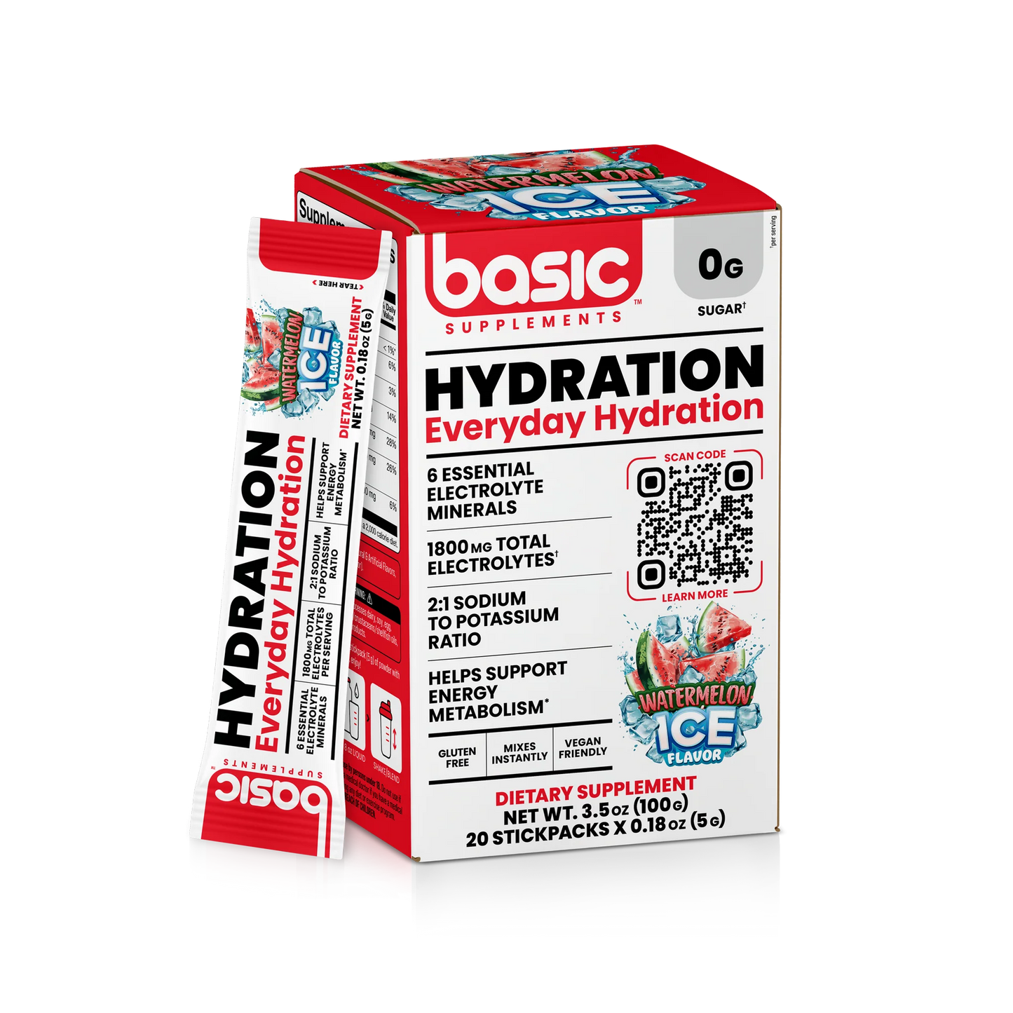 Basic Hydration 20 Sticks Packs X 5G