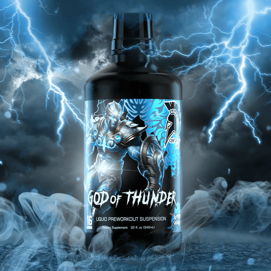 God Of Thunder Liquid Pre Workout Suspension 16 Serv