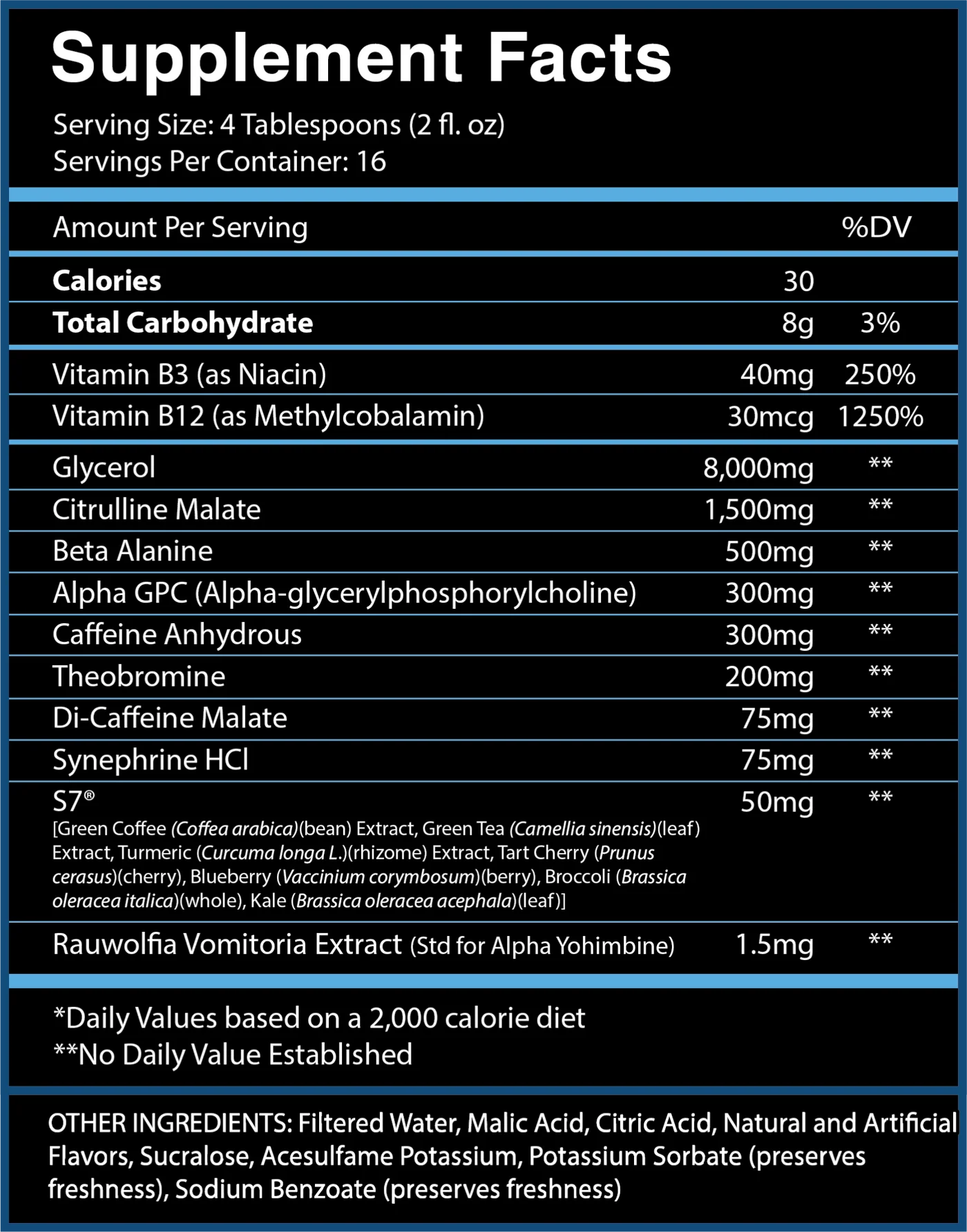 God Of Thunder Liquid Pre Workout Suspension 16 Serv