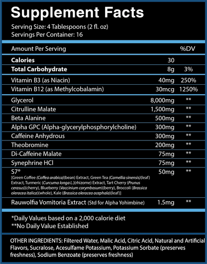 God Of Thunder Liquid Pre Workout Suspension 16 Serv