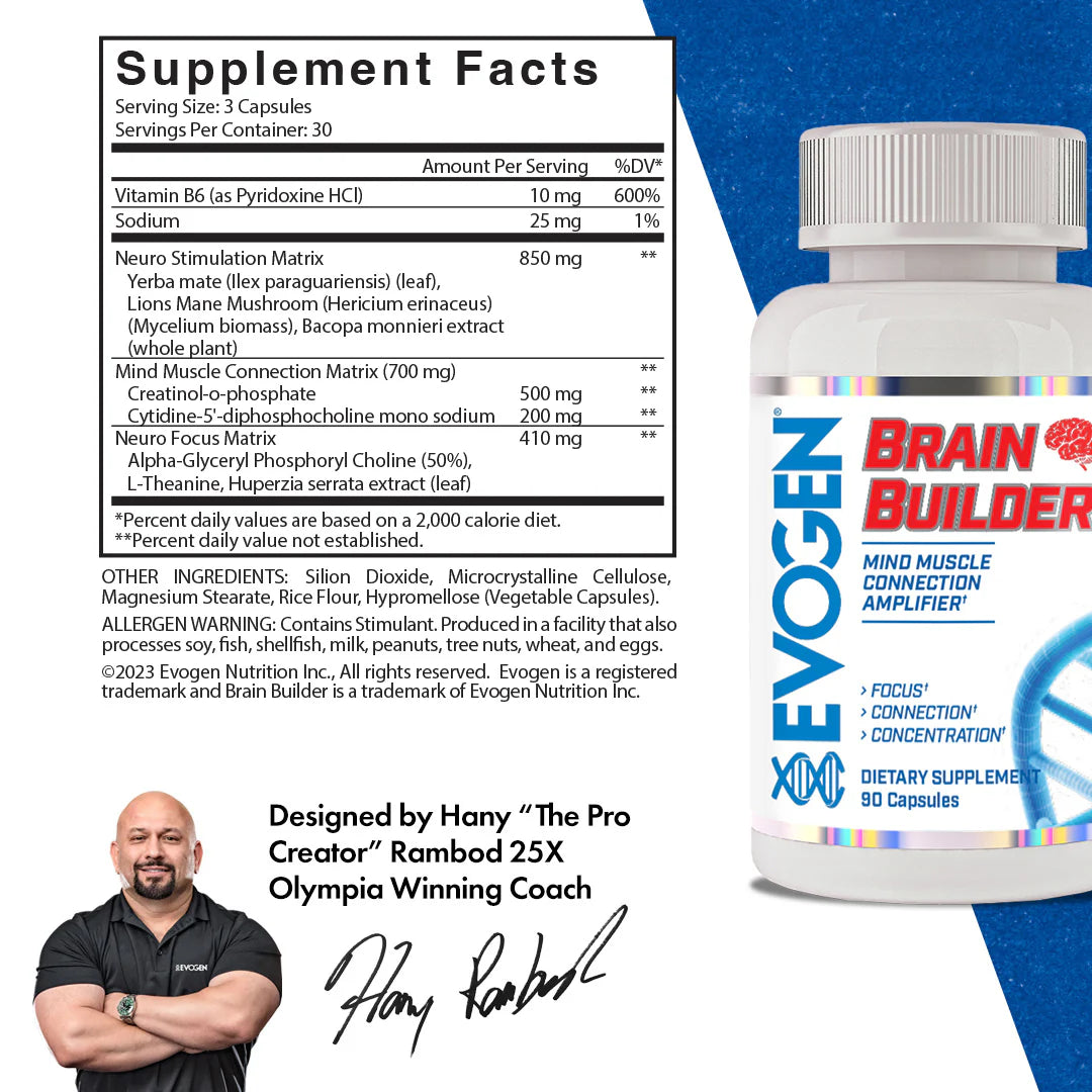 Evogen Brain Builder 90 Caps