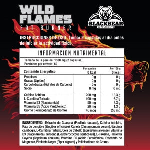 Blackbear Wild Flames Fat Burner 100 Caps