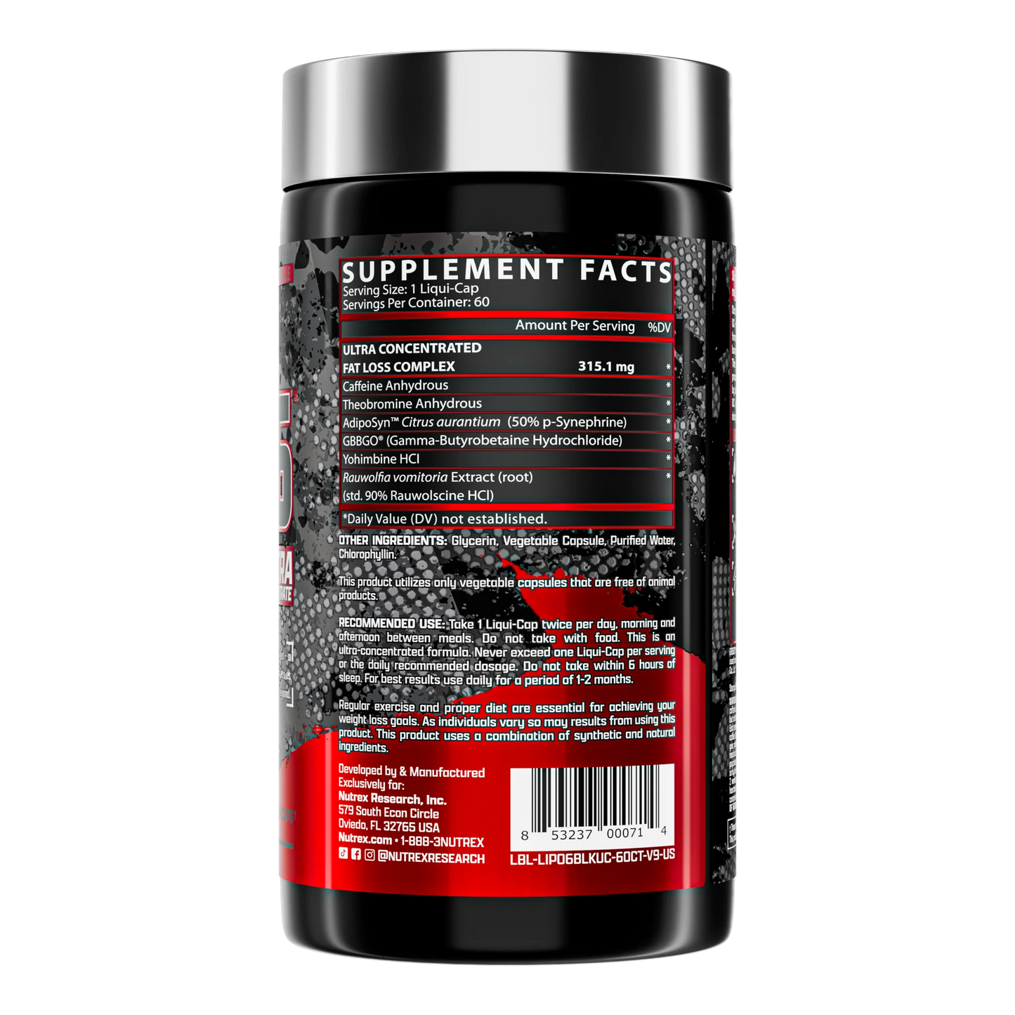 Nutrex Lipo 6 Black Ultra Concentrate 60 Caps