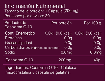 Alpha Nutrition Coenzima Co Q-10 30 Caps