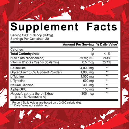 5% Code Red Pre Entreno 20 Serv
