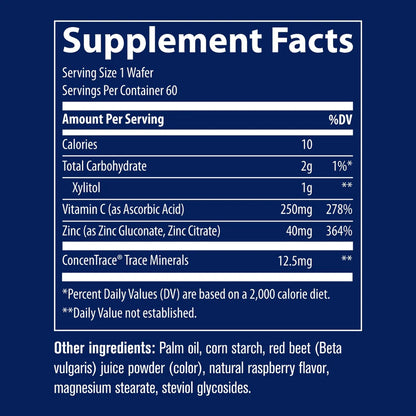 Trace Minerals Zinc + Vitamina C 60 tabs