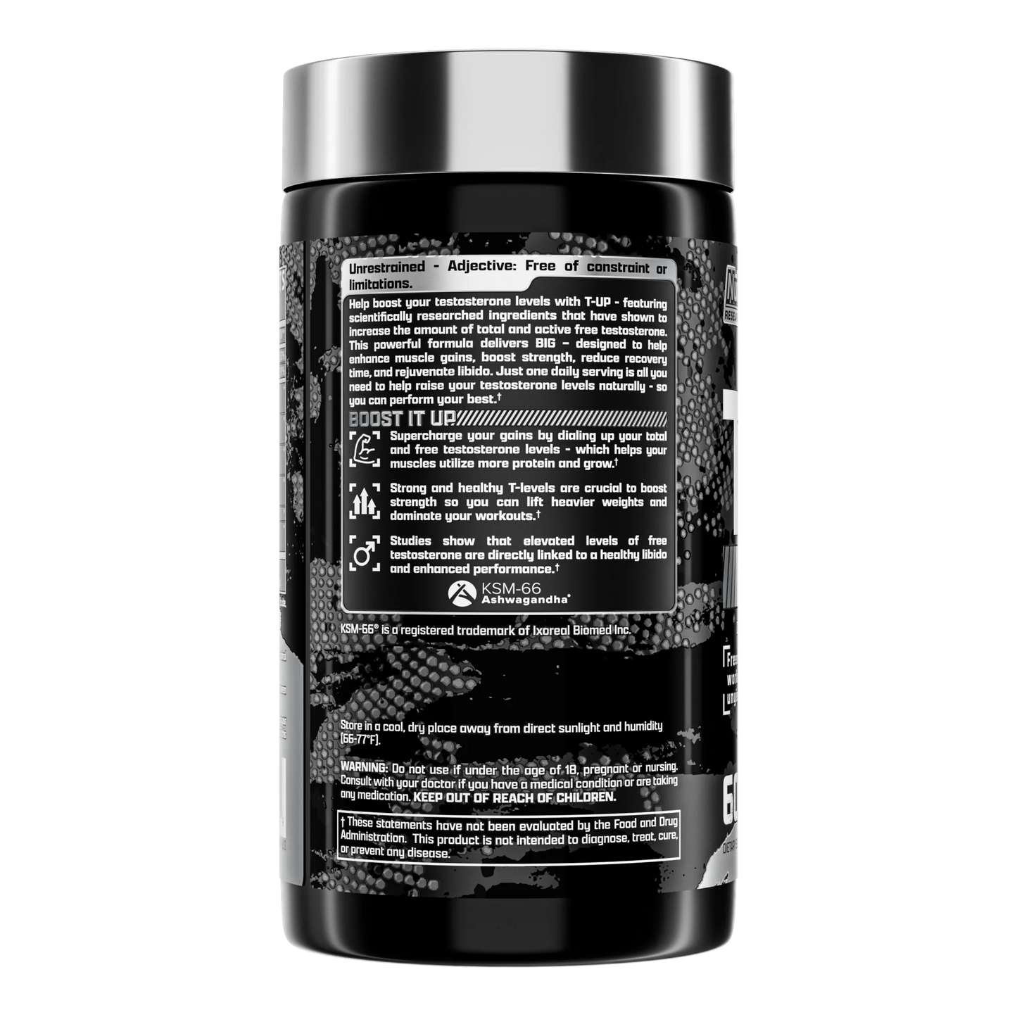 Nutrex T-Up Black Testosterone 120 Caps