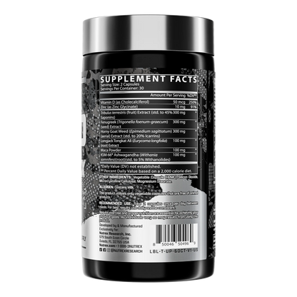 Nutrex T-Up Black Testosterone 120 Caps