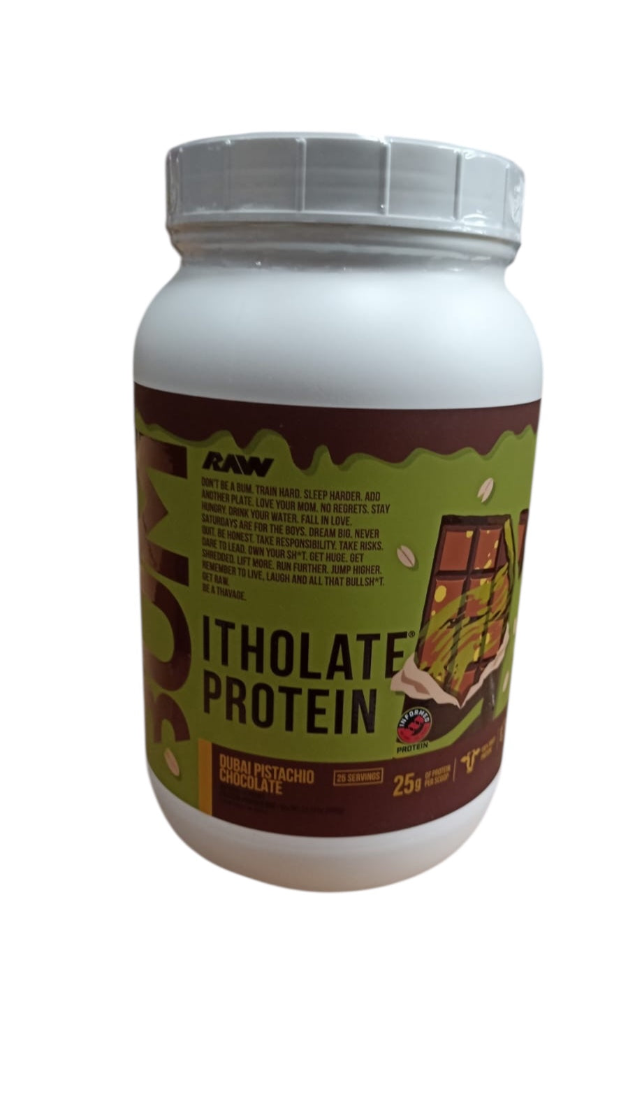 Raw Cbum Protein Itholate 25 Serv