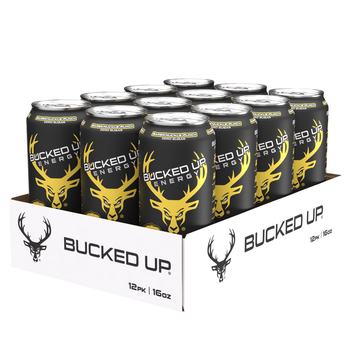 Bucked Up Energy Drink 12 Pack 16 Oz