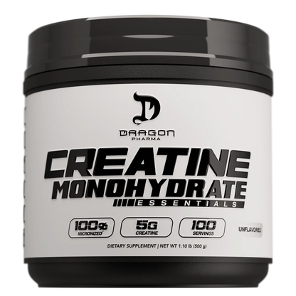 Dragon Pharma Creatina Monohidratada 500 Grs | 100 Serv